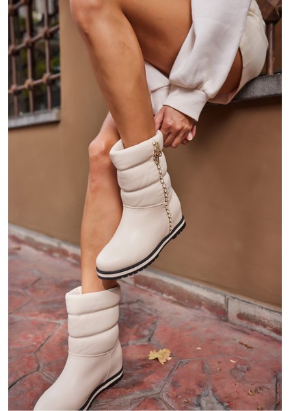 Legolas Kadın Bej Cılt Dolgu Topuk Bot fırsatları