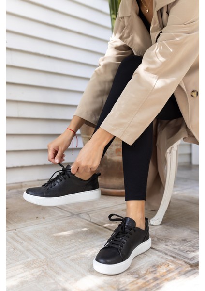 Blair Kadın Siyah Gercek Deri Sneaker fiyatları