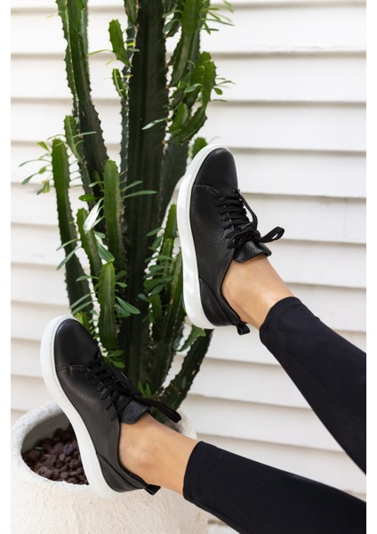 Blair Kadın Siyah Gercek Deri Sneaker indirimleri