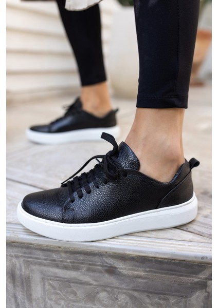 Blair Kadın Siyah Gercek Deri Sneaker