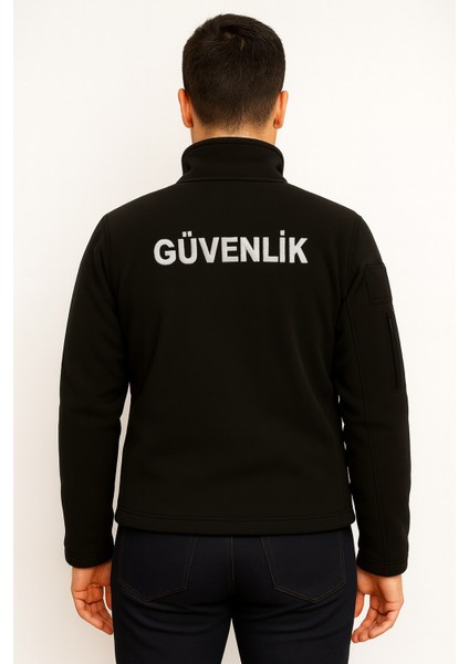 Erkek Nakış Işlemeli 5 Cepli Önden Yazılı Kışlık Güvenlik Poları