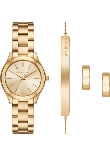 MK7561SET Kadın Kol Saati Bileklik ve Küpe Seti