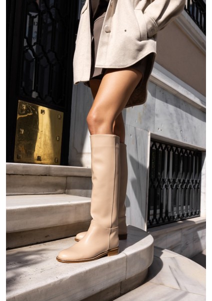 Hector Kadin Bej Çizme