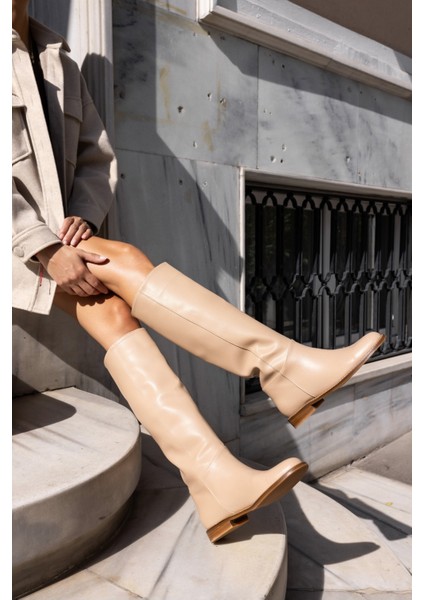 Hector Kadin Bej Çizme modelleri