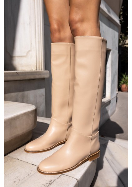 Hector Kadin Bej Çizme