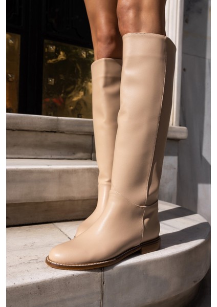 Hector Kadin Bej Çizme