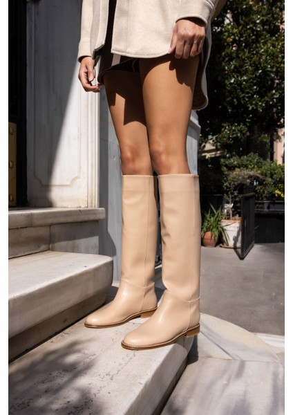 Hector Kadin Bej Çizme