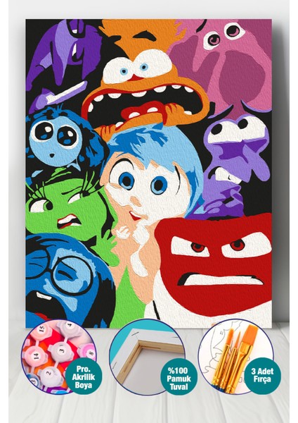 Ters Yüzün Duyguları Sayılarla Boyama Seti