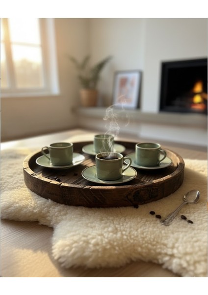 Adler Yeşil Kahve Fincanı 6 Kişilik fiyatları