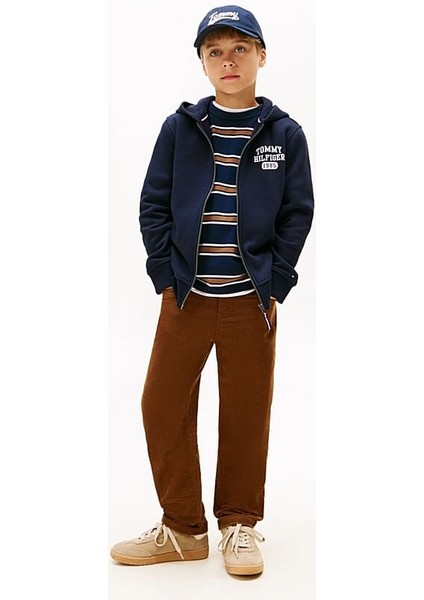 Erkek Çocuk Skater Fit Kadife Pantolon - Kahverengi fiyatları