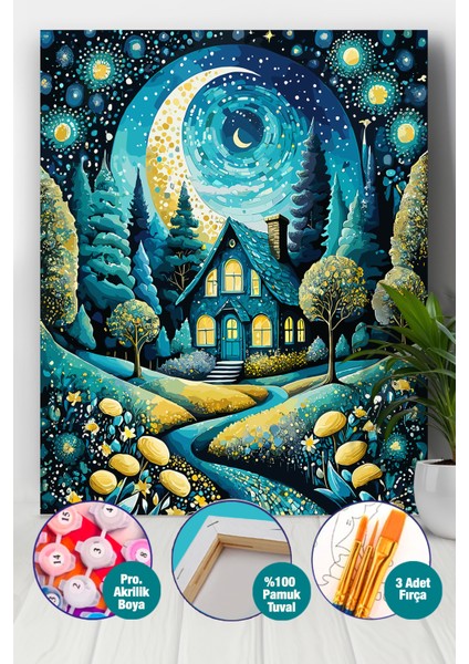 Gecenin Rengi Sayılarla Boyama Seti