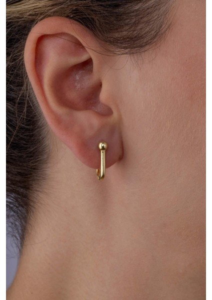 Oval Toplu Altın Kaplama Italyan 925 Ayar Gümüş Küpe fiyatları