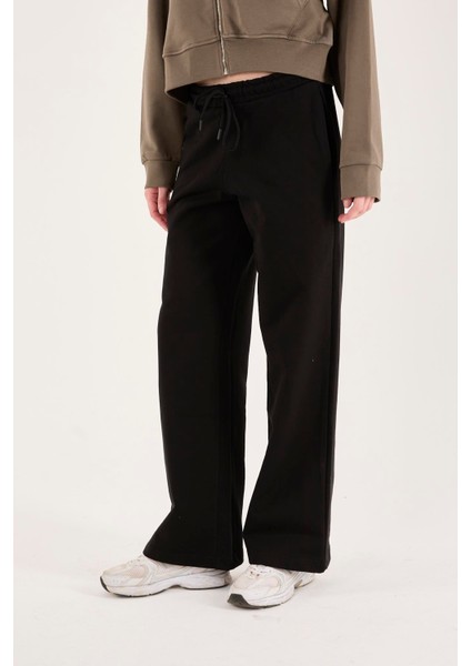 %100 Pamuk Geniş Paça Bağcıklı Kadın Pantolon/eşofman Altı fiyatları