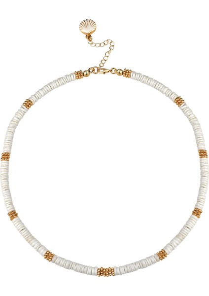 Beyaz Boncuk Kolye
