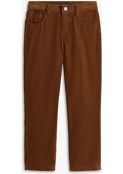 Erkek Çocuk Skater Fit Kadife Pantolon - Kahverengi indirimleri