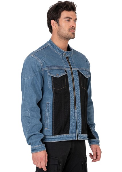 Thebikerjeans Blue Ice Korumalı File Motosiklet Kot Montu Erkek fiyatları