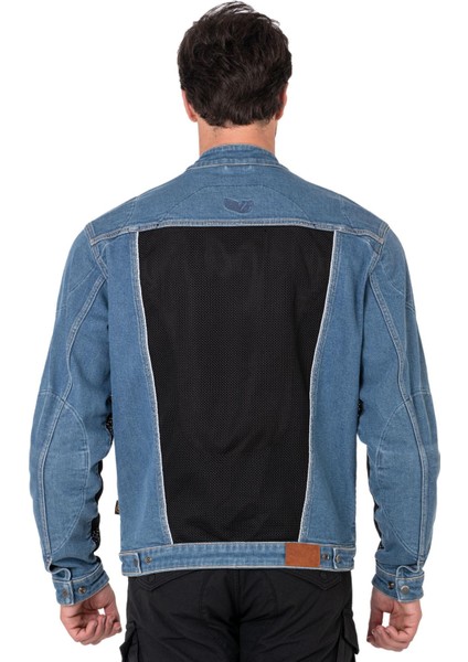 Thebikerjeans Blue Ice Korumalı File Motosiklet Kot Montu Erkek modelleri