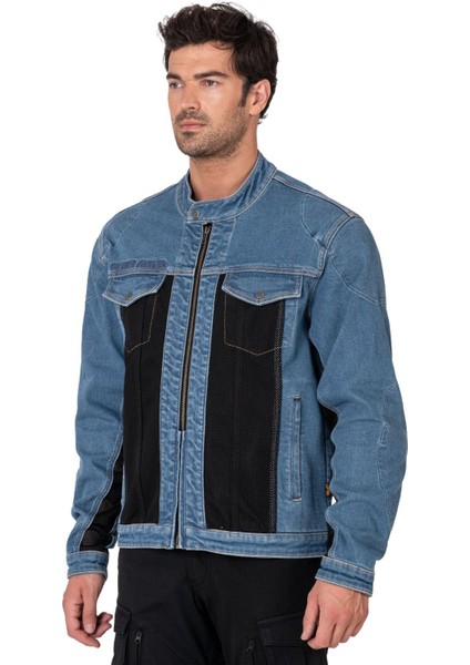 Thebikerjeans Blue Ice Korumalı File Motosiklet Kot Montu Erkek indirimleri