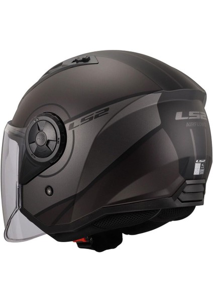 Airflow 2 Açık Motosiklet Kaskı Mat Cover Mat Gri-Siyah fırsatları