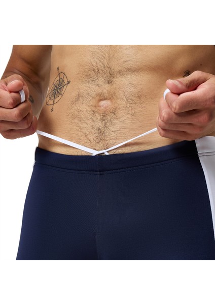 Jetstream Retro Colorblock Square Leg Erkek Yüzücü Mayosu