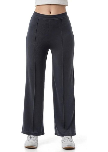 Kadın Pike Modal Kumaş Pantolon Antrasit