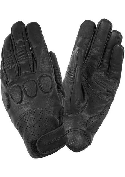 Gig Pro Deri Motosiklet Eldiveni Siyah