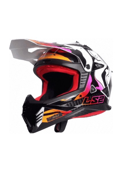 Fast 2 Terekli Motosiklet Kaskı Wash Beyaz