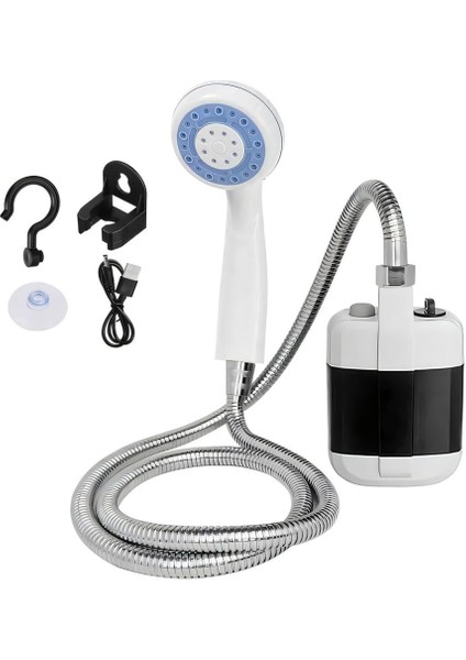 Taşınabilir Şarjlı Seyyar Duş Seti Pompa - Hortum - Duş Başlığı