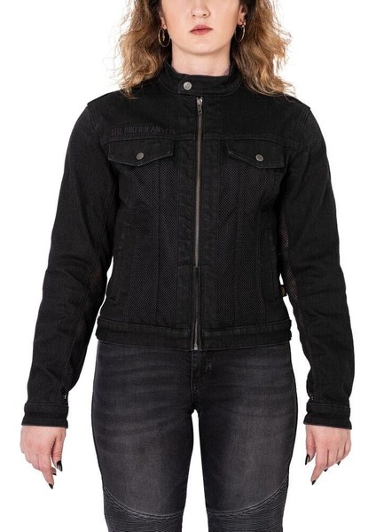 Thebikerjeans Black Ice Korumalı File Motosiklet Kot Montu Kadın