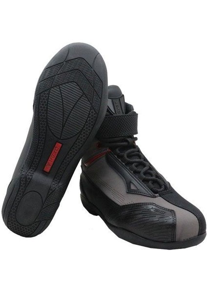 Boxter Aır Korumalı Yazlık Motosiklet Bot Gri-Kırmızı fırsatları