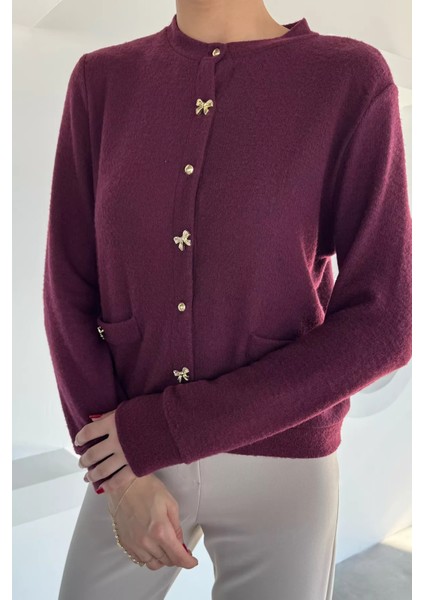 Kadın Fiyonk Düğmeli Triko Hırka P-00018493 modelleri