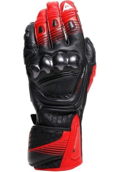 Fiero Metal Black Red Lava White Deri Korumalı Motosiklet Eldiven fiyatları