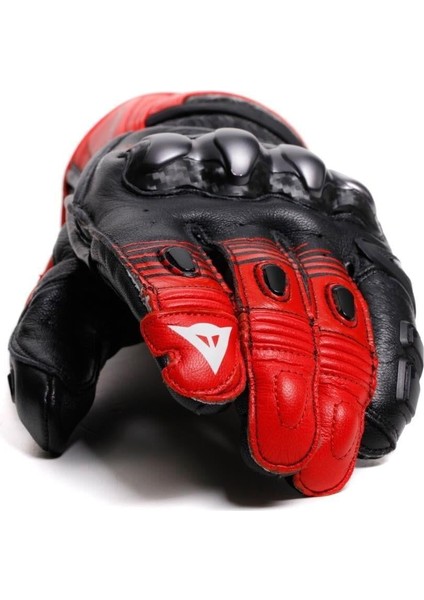 Fiero Metal Black Red Lava White Deri Korumalı Motosiklet Eldiven fırsatları