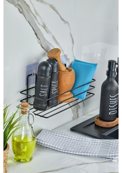 Siyah Yapışkanlı Çok Amaçlı Banyo Düzenleyici Rafı Duş Organizeri Mutfak Rafı modelleri