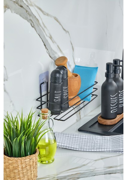 Siyah Yapışkanlı Çok Amaçlı Banyo Düzenleyici Rafı Duş Organizeri Mutfak Rafı indirimleri