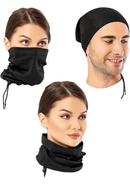 Unisex Siyah Termal Boyunluk Standart 1 Adet modelleri