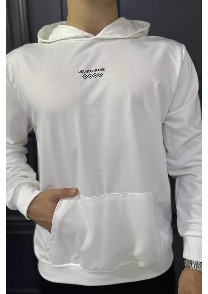 Kanguru Cepli Kapüşonlu Erkek Sweatshirt P-00018571 fırsatları