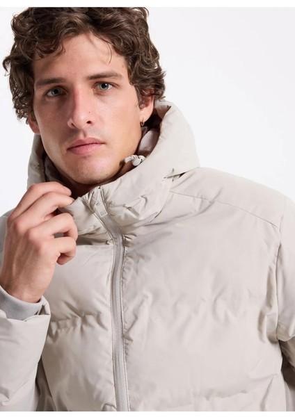 Jack&jones 12278749 Jjesoho Puffer Hood Dove Erkek Mont fiyatları