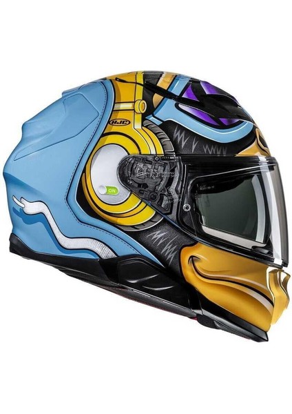 F71 Güneş Visörlü Kapalı Motosiklet Kaskı Monkey Dj MC23 fırsatları