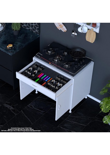 Birce Xxl-75 x 87 x 48 cm Kapaklı Set Ocak Altı Çok Amaçlı Mutfak & Banyo Dolabı fiyatları