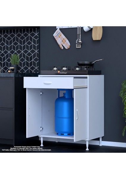 Birce Xxl-75 x 87 x 48 cm Kapaklı Set Ocak Altı Çok Amaçlı Mutfak & Banyo Dolabı modelleri