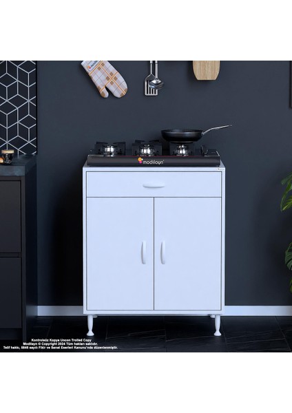 Birce Xxl-75 x 87 x 48 cm Kapaklı Set Ocak Altı Çok Amaçlı Mutfak & Banyo Dolabı fırsatları