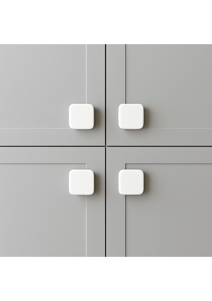 Çekmece Dolap Kulp Tek Vidalı 5 Adet Plastik