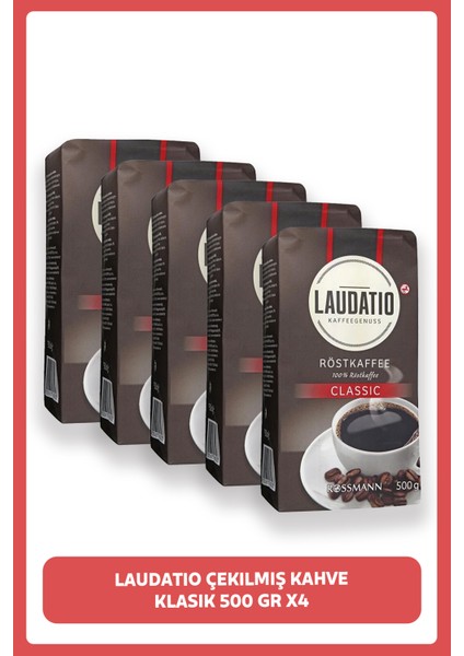 Çekilmiş Kahve Klasik 500 gr X5 Adet