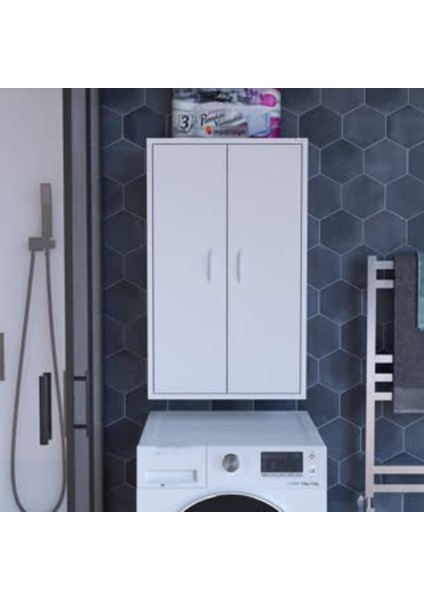 Afitap 54 x 88,4 x 32,5 cm Makine Üstü Çok Amaçlı Asma Banyo & Mutfak Dolabı fiyatları
