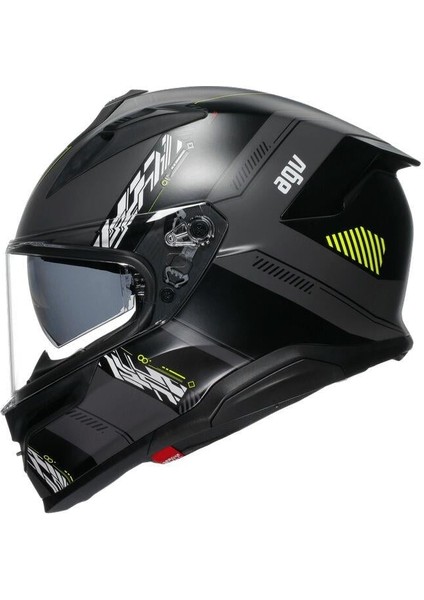 K7 Kyber Matt Grey Yellow Fluo Kapalı Kask fiyatları