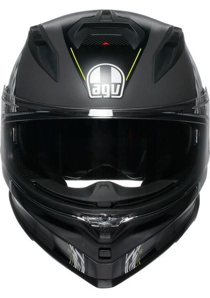 K7 Kyber Matt Grey Yellow Fluo Kapalı Kask modelleri