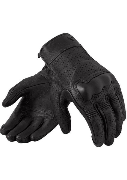 Heıghts Deri Korumalı Motosiklet Eldiveni Siyah