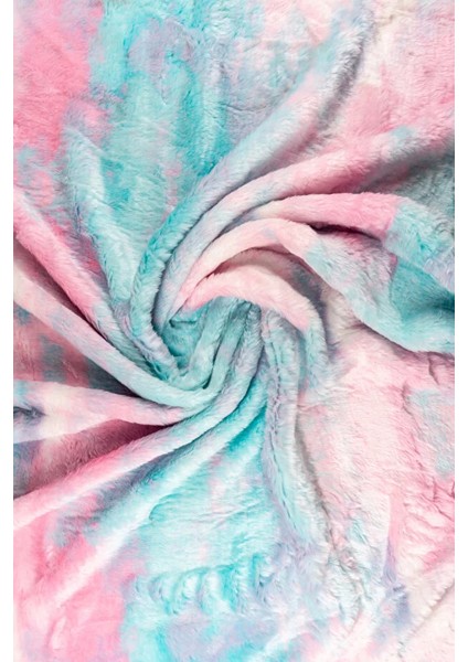 100X150 Renkli Desenli Welsoft Peluş Kumaş – Yumuşak Doku