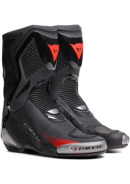 Torque 4 Air Black Red Lava Yazlık Deri Bot